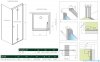 Radaway Nes 8 KDJ B kabina 100x70 prawa przejrzyste 10075100-01-01R/10089070-01-01